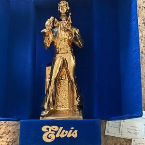 Vintage Elvis Presley Decanter & Music box